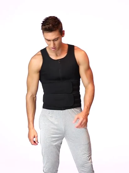 Moldeador de cuerpo para hombre, entrenador de cintura, traje de Sauna, chaleco para el sudor, ropa interior adelgazante, camisa para perder peso, quemador de grasa, camisetas sin mangas para entrenamiento, ropa moldeadora